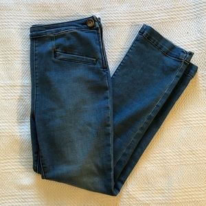 Pilcro High Rise Denim Leggings sold by Anthro
